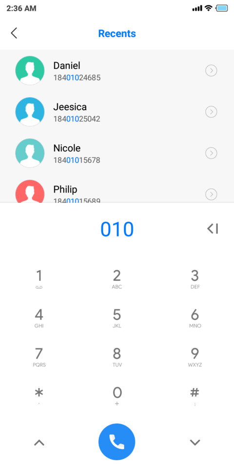 Blue Ring Ottoman  screenshot