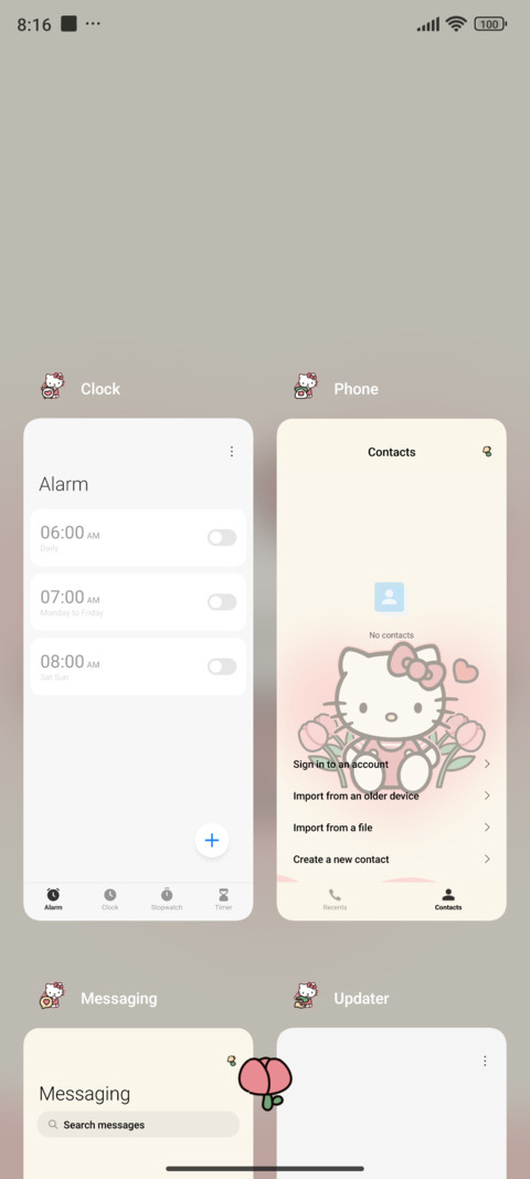 Hello Kitty tulips screenshot