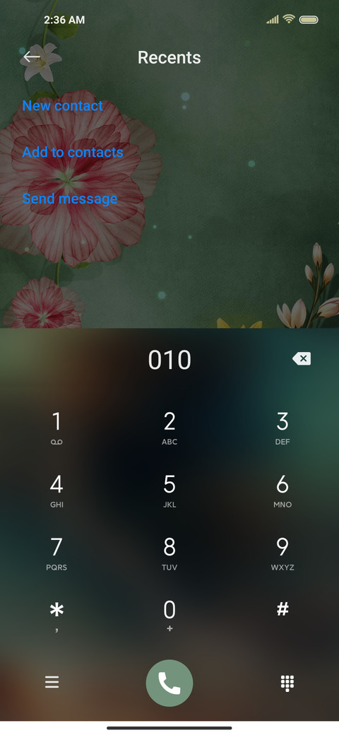 Spring flowers screenshot