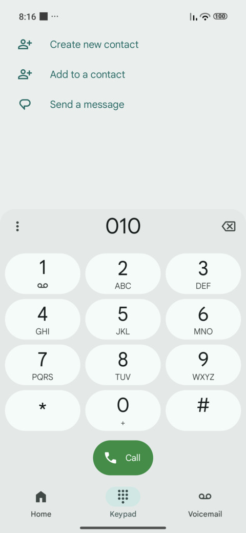Super Phone UI screenshot