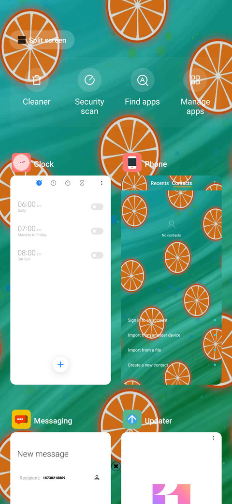 Flowing lemon screenshot