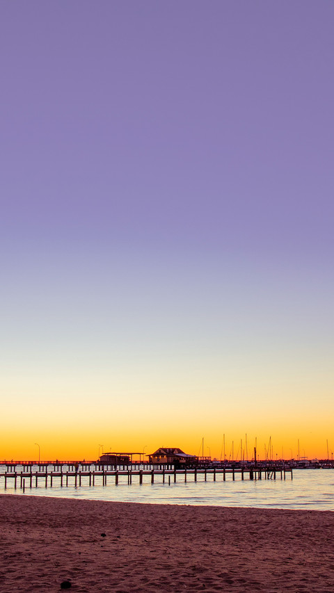 Purple Sky sunset over the Fairhope Pier screenshot
