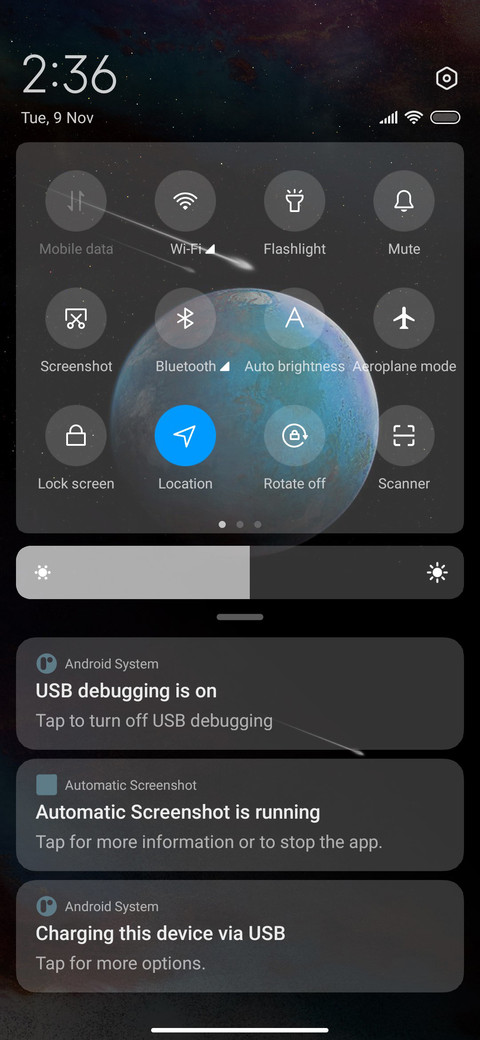 Blue planet screenshot