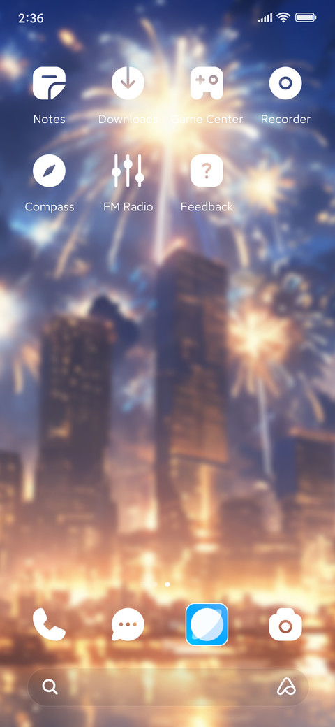 New year fireworks screenshot