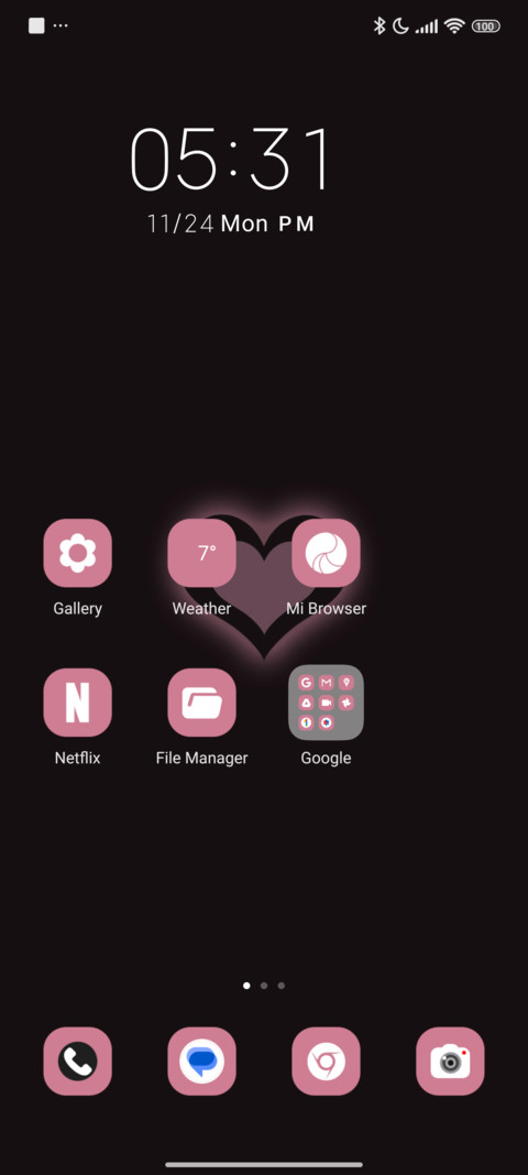 Pink Black Ease screenshot