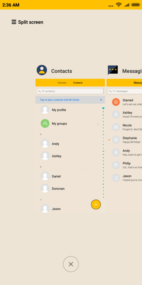 Metaphysic yellow screenshot