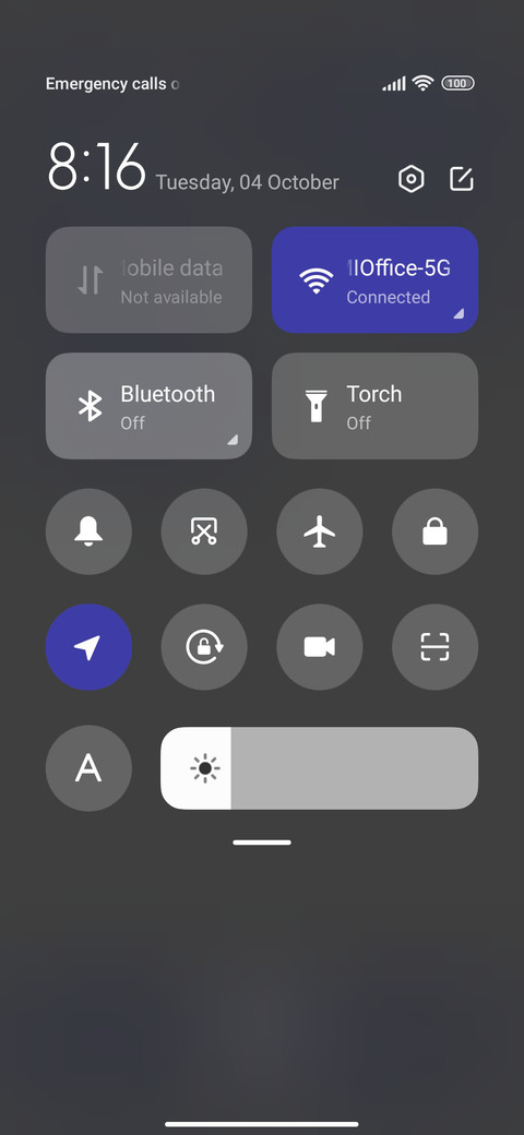 Klein blue screenshot