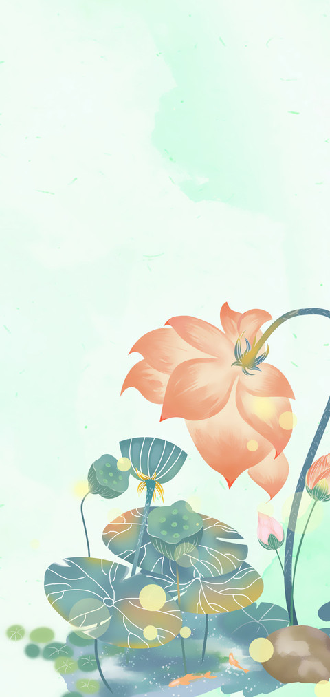 古风荷花 screenshot