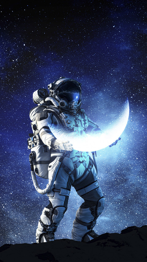 Astronaut Holding a Moon screenshot