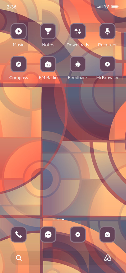 Geometric screenshot