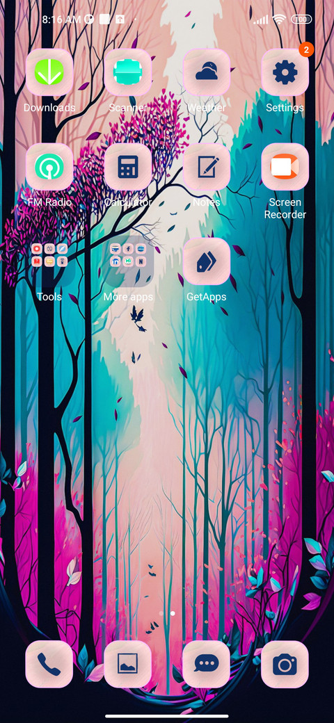 pastel trees screenshot