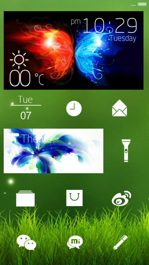 iOS8_蝶翼（完美适配V6）自由桌面+密码锁屏（0000） screenshot