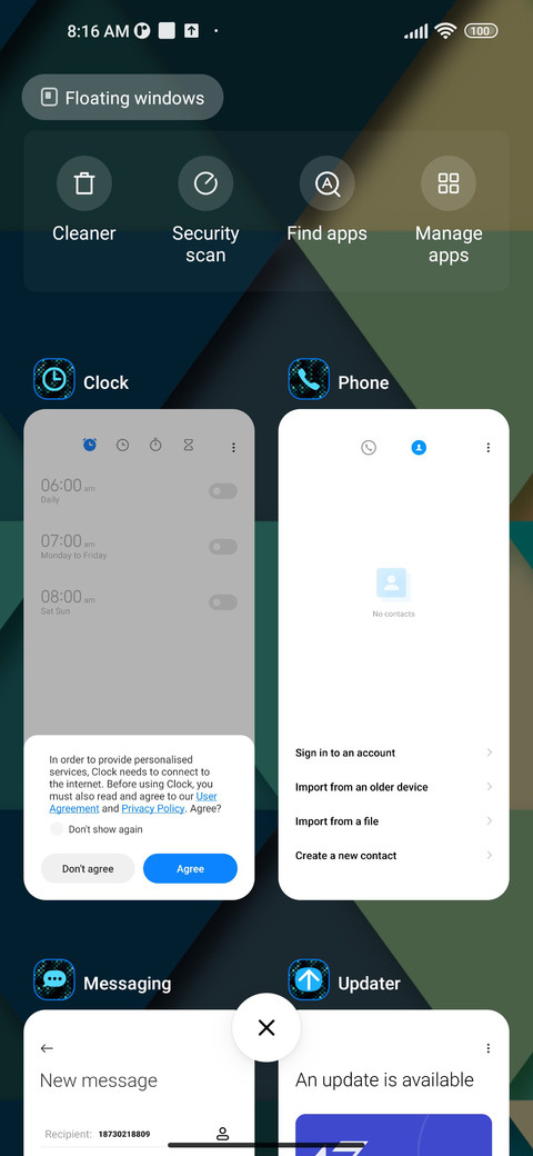 abstract triangle screenshot