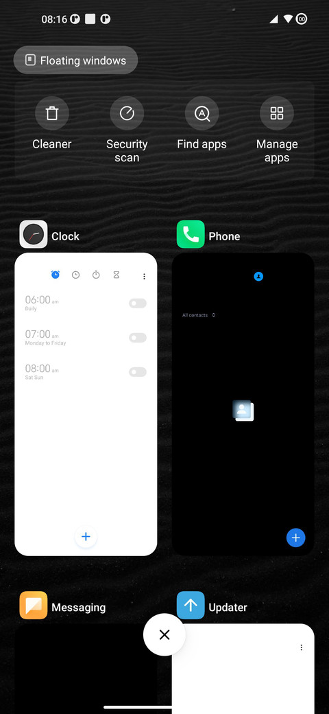 OxygenOS dark screenshot