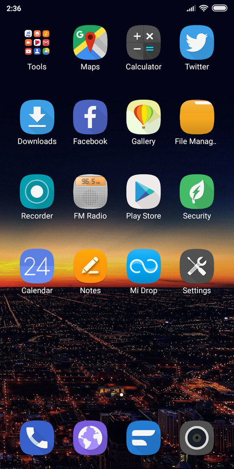 Skyline Dark screenshot