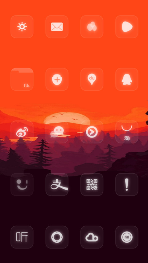 Dark Orange v10 screenshot