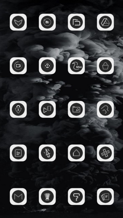 Dark White v10 pie screenshot