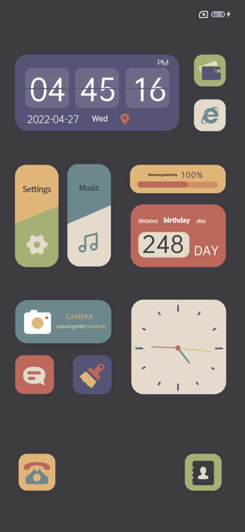 Retro Morandi OS screenshot