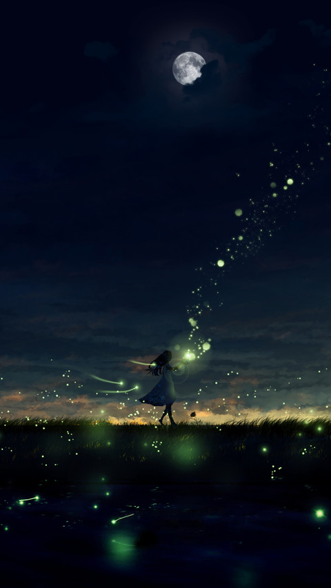 夜色中的河畔 screenshot