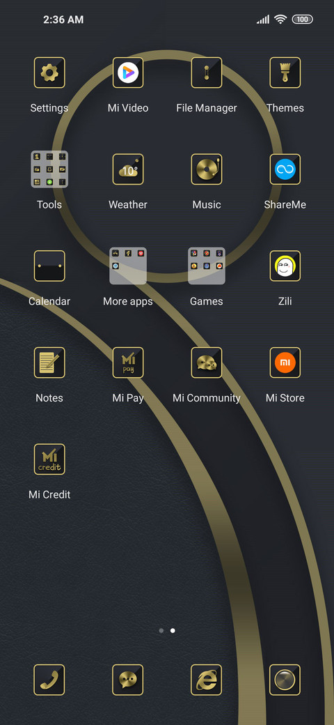 Gold luxury screenshot