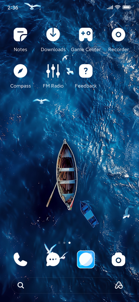 Blue sea screenshot