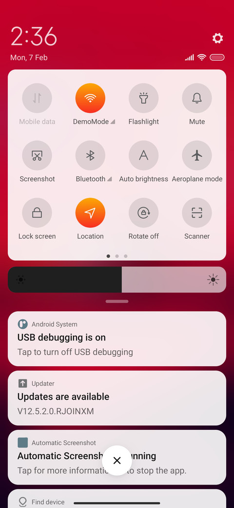 Minimal Red screenshot