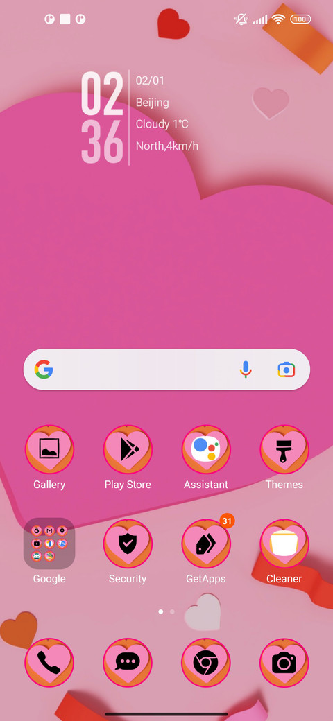 Valentines post screenshot
