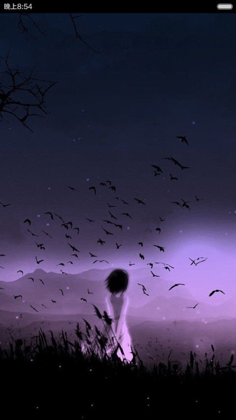 紫夜星空（三锁屏） screenshot