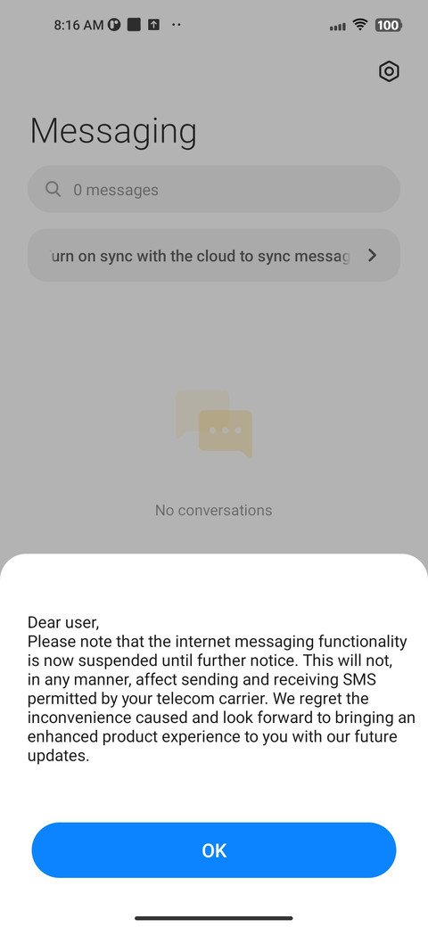 Orange UI screenshot