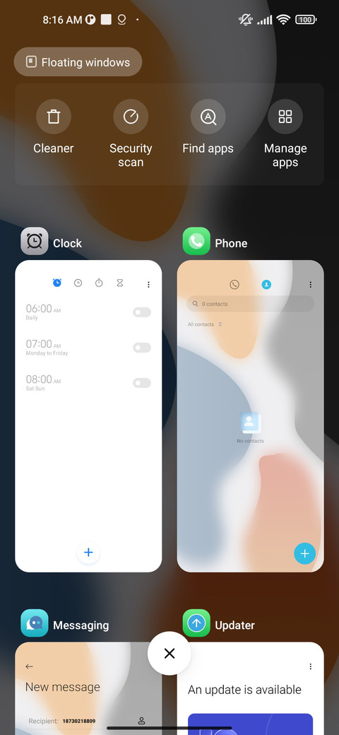 Primary color screenshot
