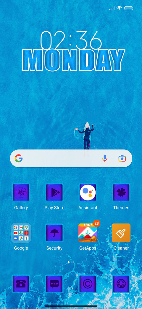 Surf Blue screenshot