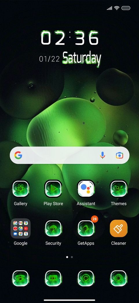 Green Bubbles screenshot