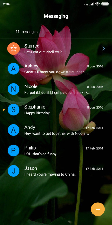Lotus flower red screenshot