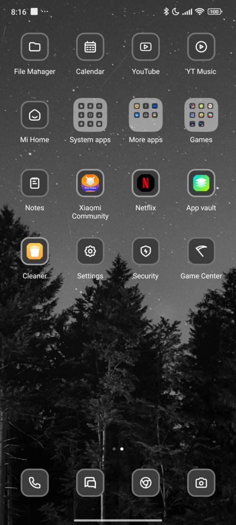 Forest night screenshot