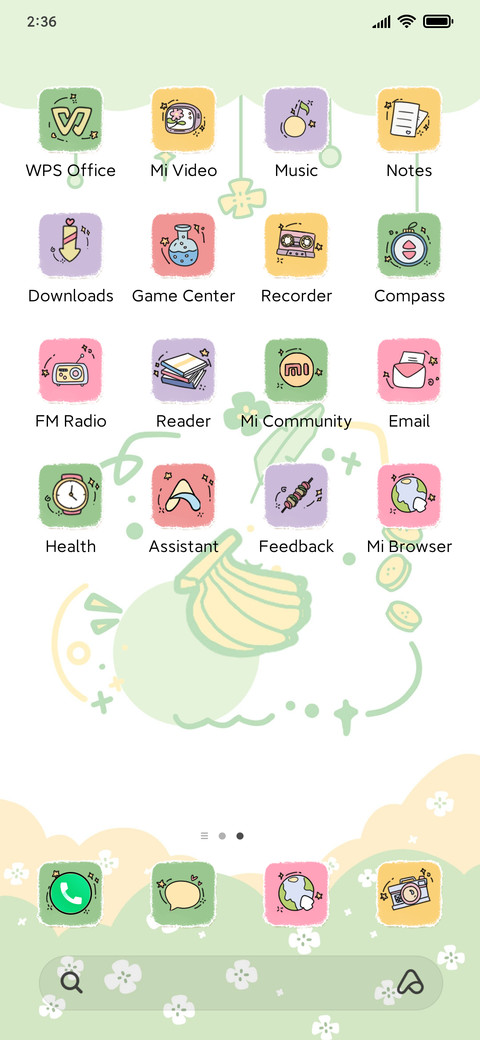 Banana green screenshot
