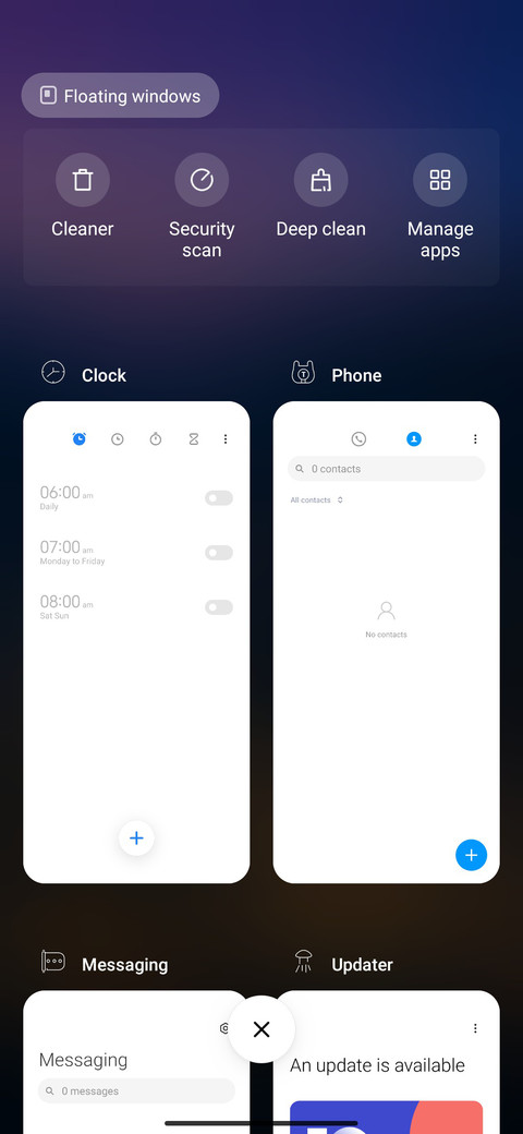 Night view screenshot