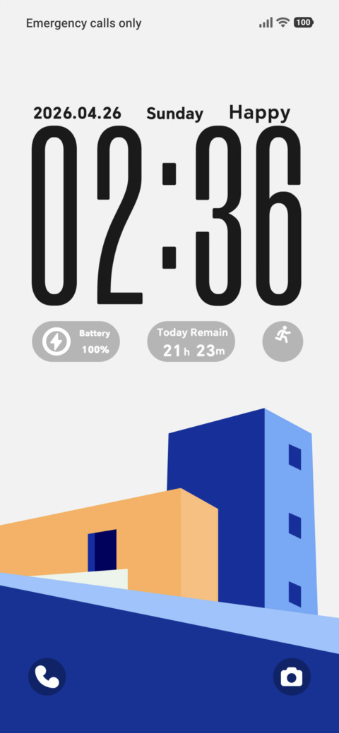Orange Blue Corner screenshot
