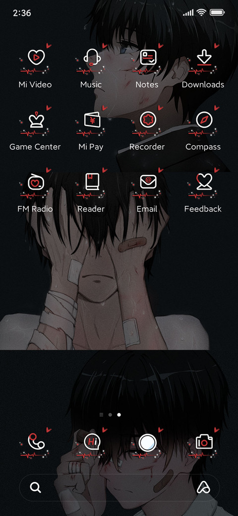 Hide the sad screenshot