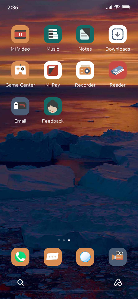 The setting sun screenshot