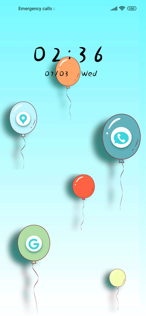 Colorful balloons screenshot