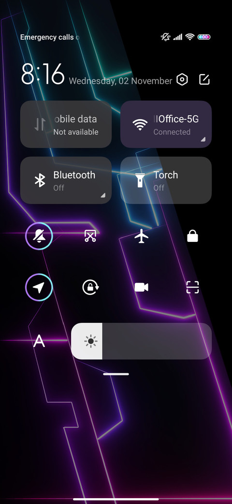 Aurora neon mirror screenshot