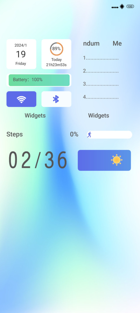 widget pro screenshot