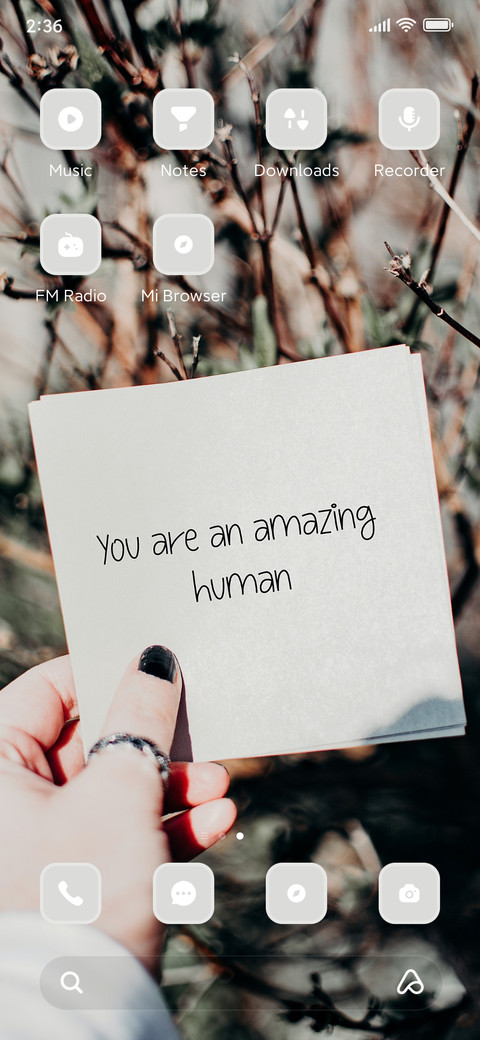 Inspirational screenshot