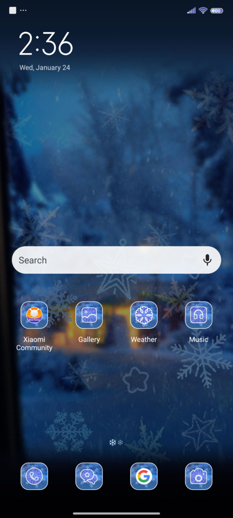 Winter Snowflakes screenshot