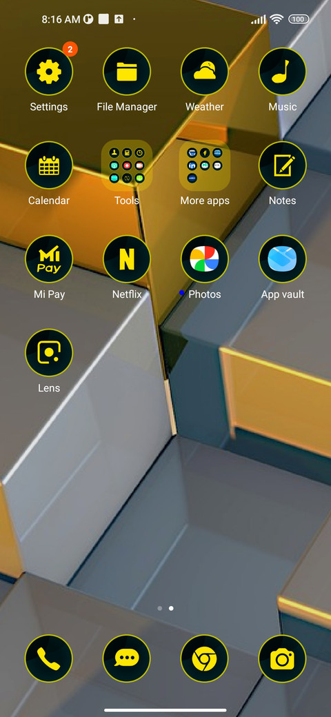 abstract cubes screenshot