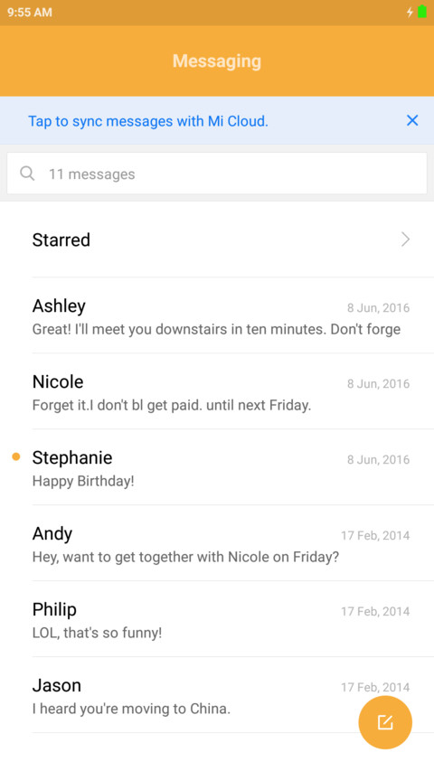 Seven Touch screenshot