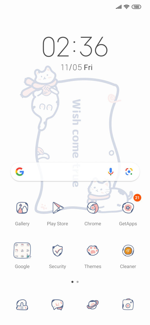 Meow wish list screenshot