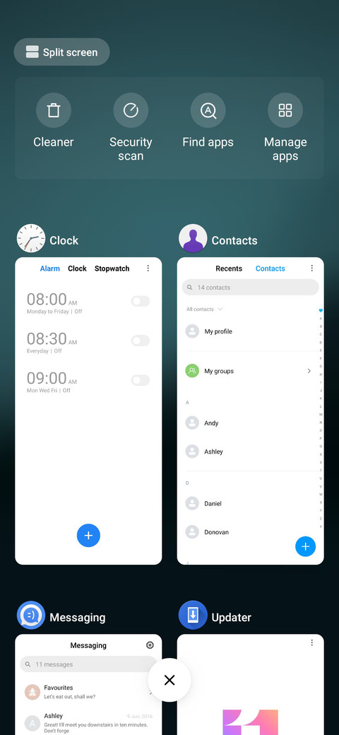 New Xperia screenshot