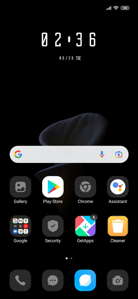 Dark OS screenshot