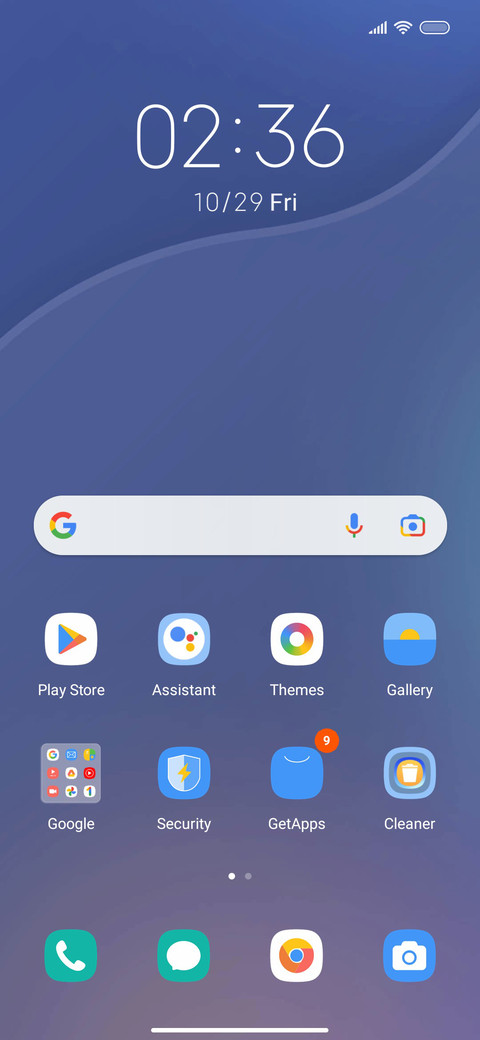 Glass clock screenshot